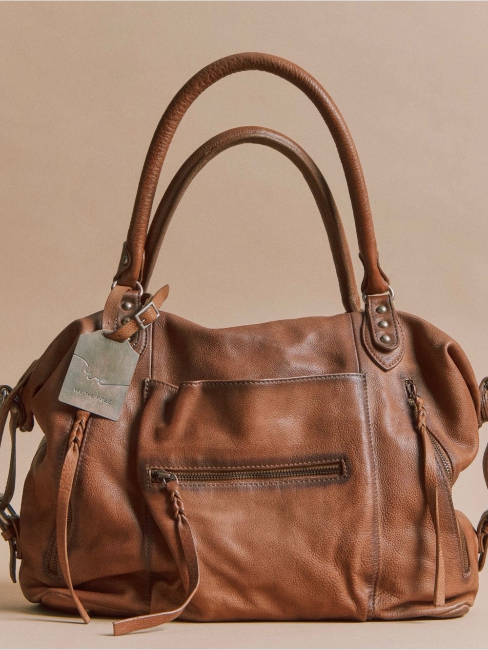 NWOT Emerson Tote Bag by Free People in Saddle